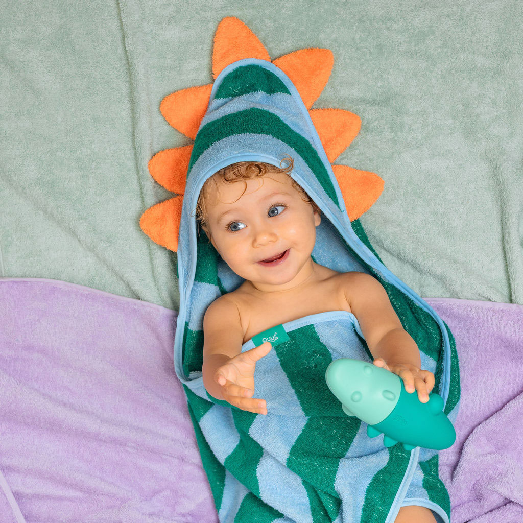 quut-hoppi-dino-poncho-de-bain-microfibre-enfant image 3