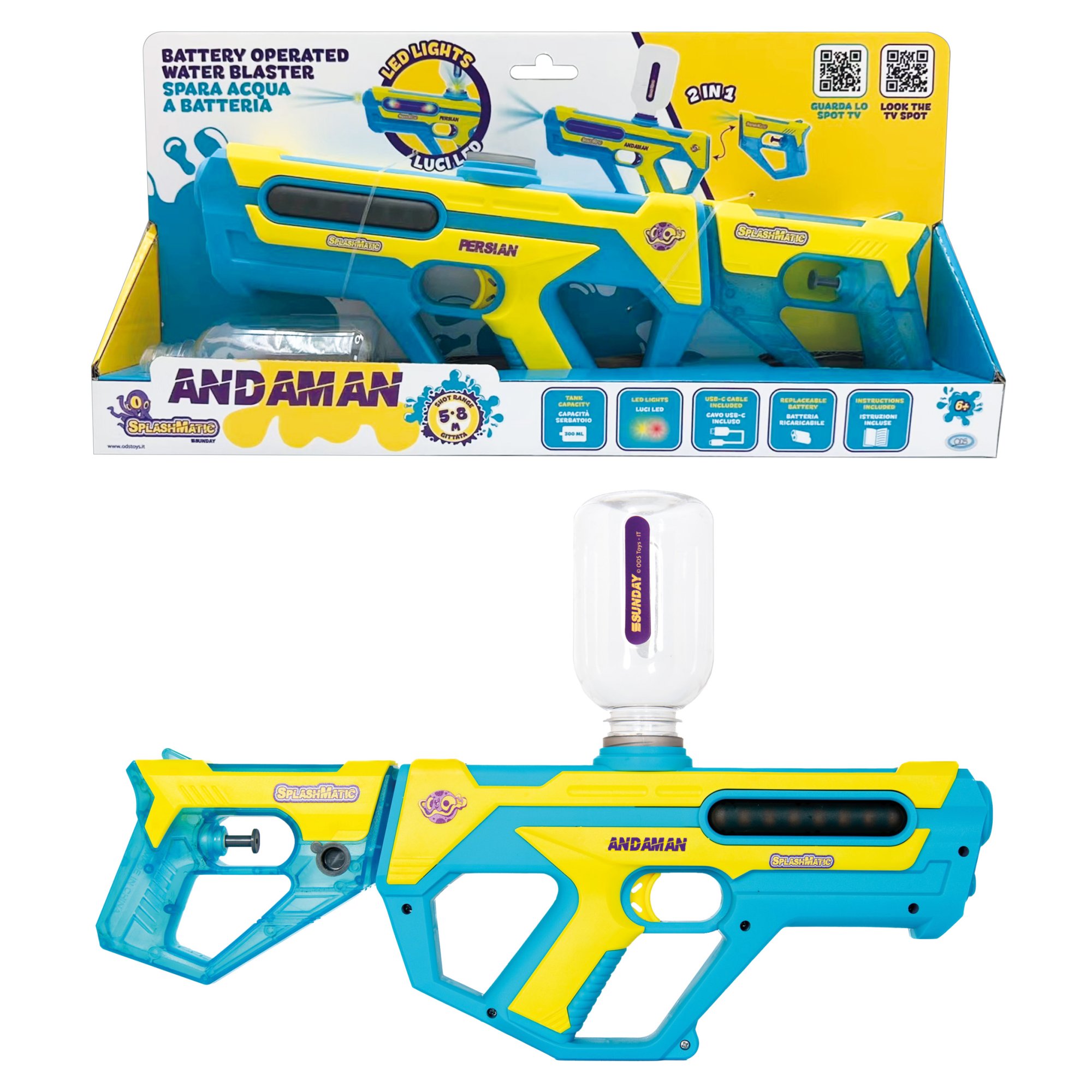 splashmatic-andaman-pistolet-eau-2-en-1-300ml-led-8m-port-e image 2