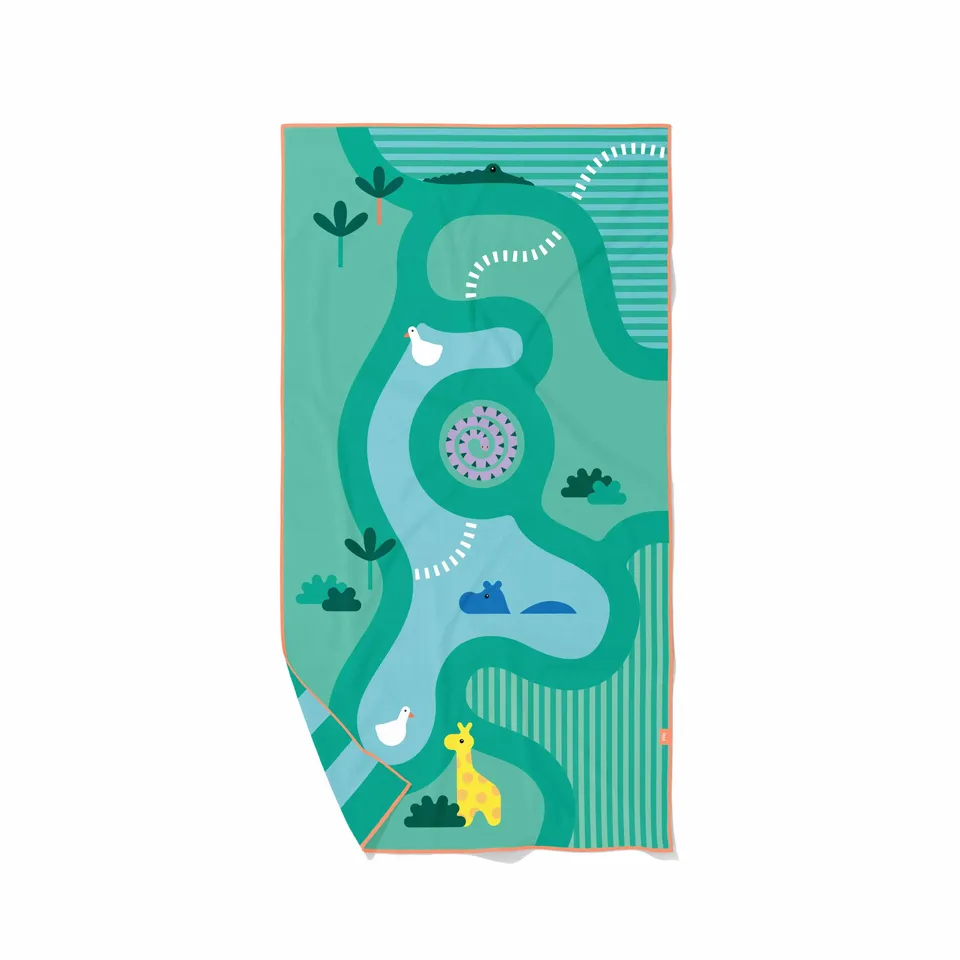 quut-safari-serviette-tapis-de-jeu-double-face image 1