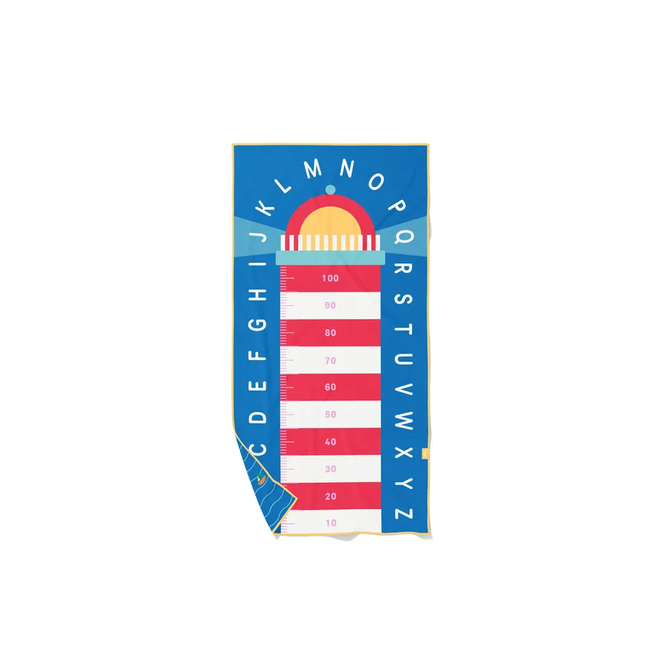 quut-lighthouse-blue-serviette-de-jeu-enfant-double-face image 1
