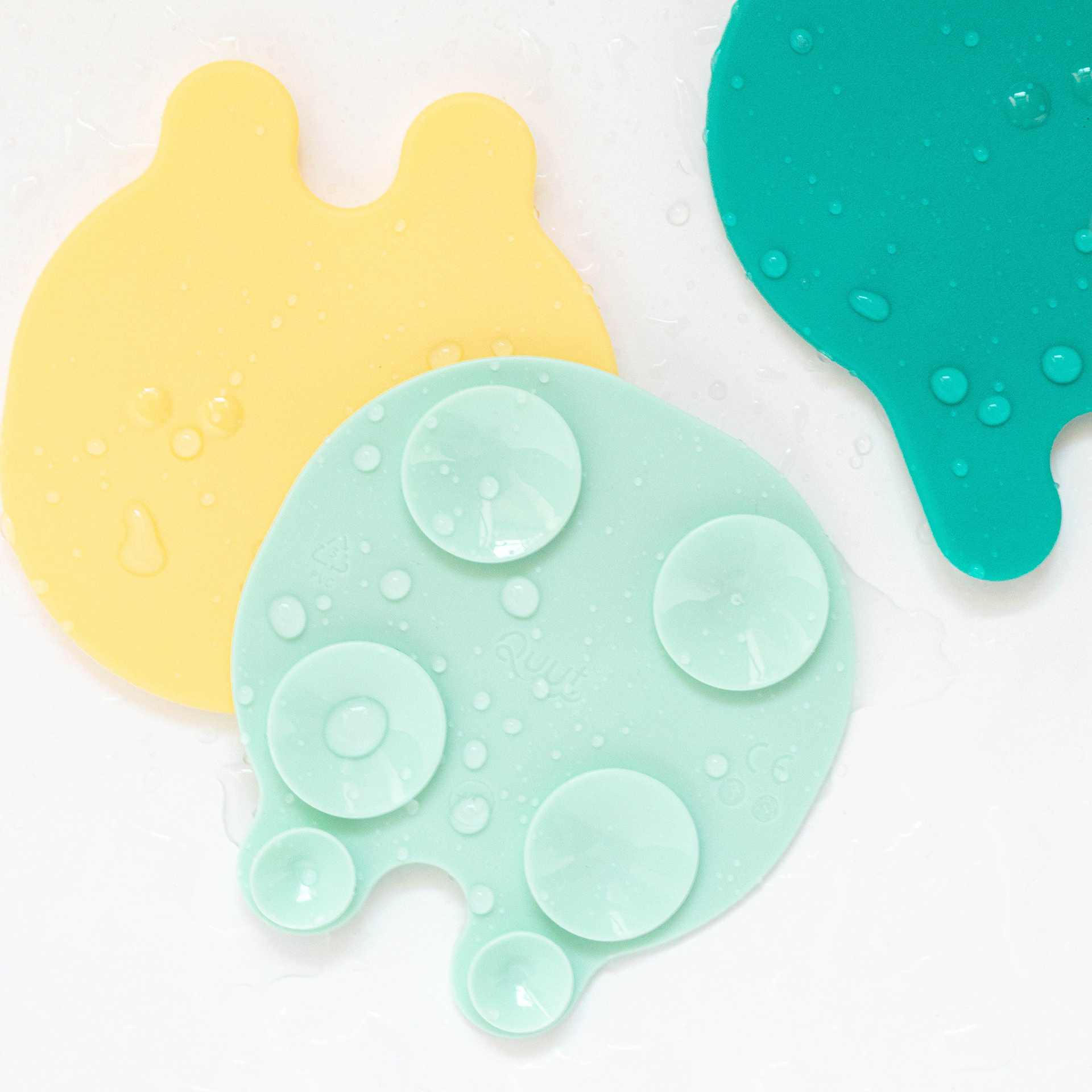 quut-grippi-minty-yellow-8-pi-ces-ventouses-bain image 2