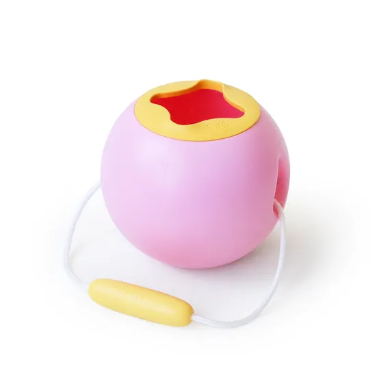 quut-mini-ballo-petit-seau-de-plage-1-70-l-rose-jaune image 1