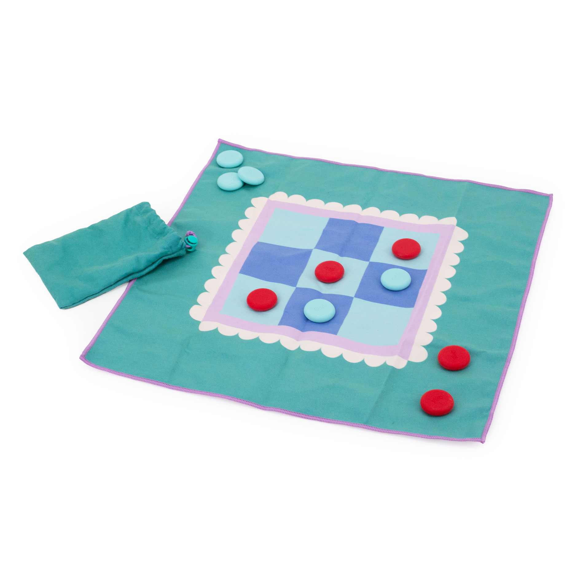 quut-serviette-de-jeu-r-versible-morpion-jeu-de-l-oie-plage image 3