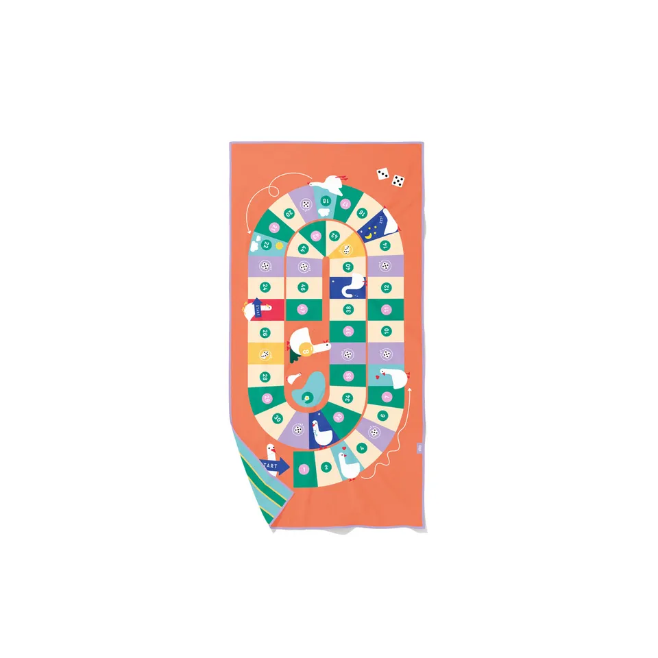 quut-game-of-the-goose-serviette-de-jeu-2-en-1 image 1