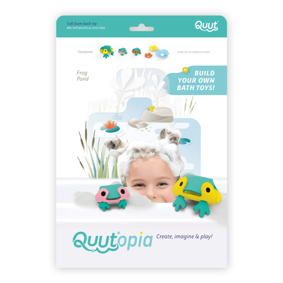 quut-frog-pond-puzzle-de-bain-amis-grenouilles image 1