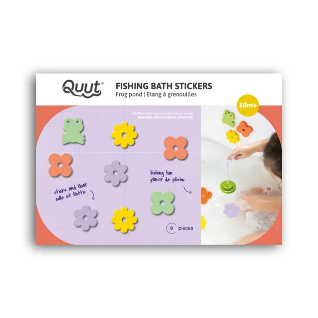 quut-p-che-tang-grenouilles-autocollants-de-bain image 1