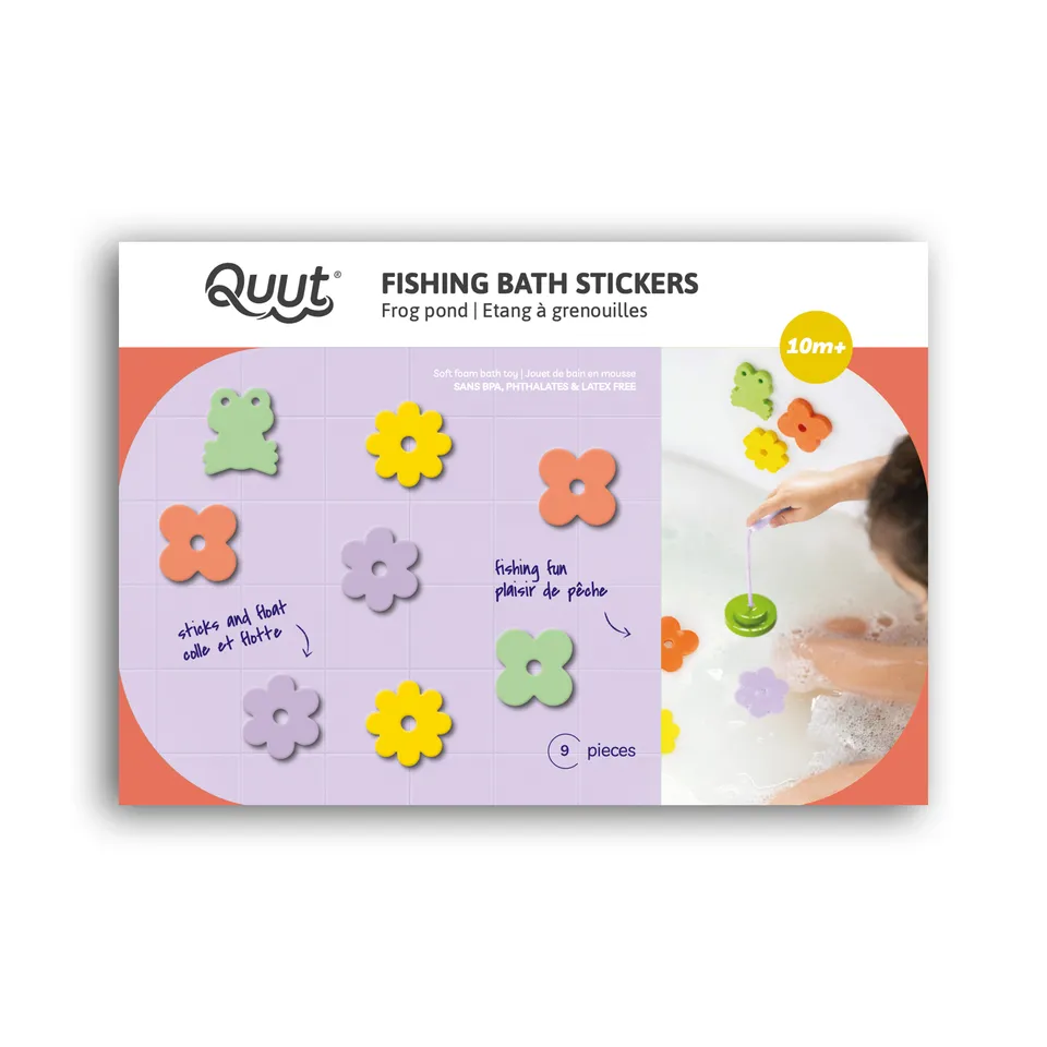 quut-p-che-tang-grenouilles-autocollants-de-bain image 1