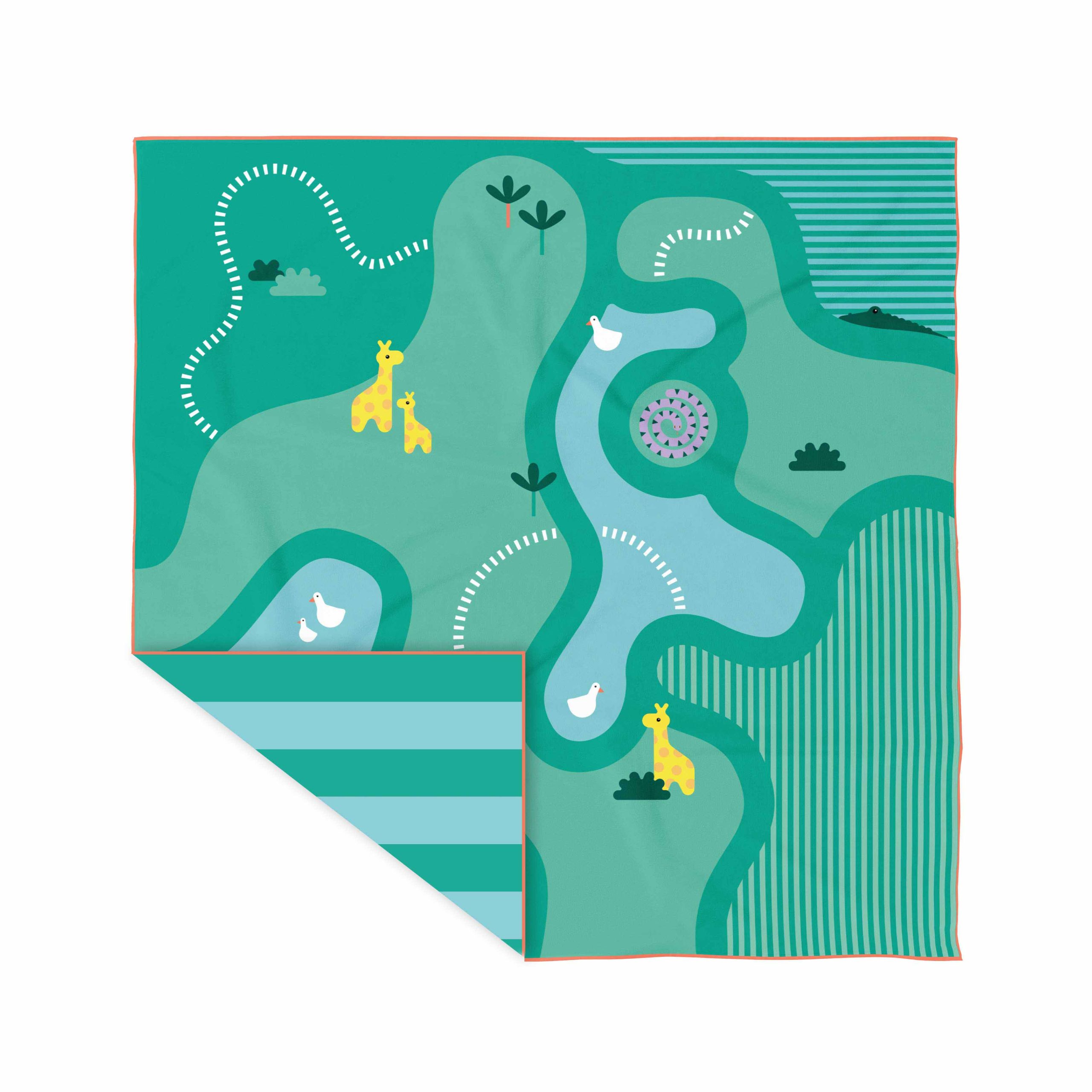 quut-safari-serviette-de-jeu-plage-enfant image 1