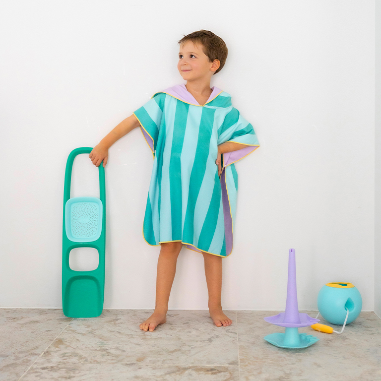 quut-poncho-lagoon-poncho-microfibre-enfant image 6