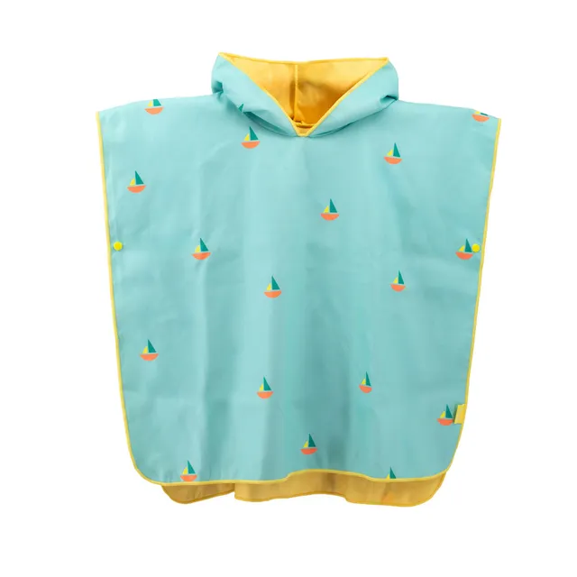quut-poncho-banana-blue-poncho-microfibre-enfant-60-x-60-cm image 1